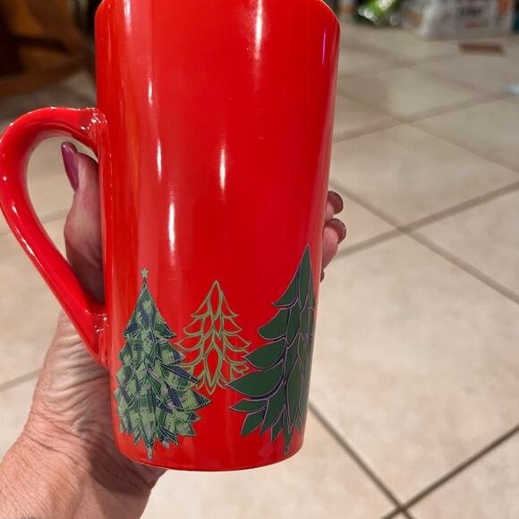 Starbucks red pine tree Christmas offer mug size 16 oz - Picture 2 of 4